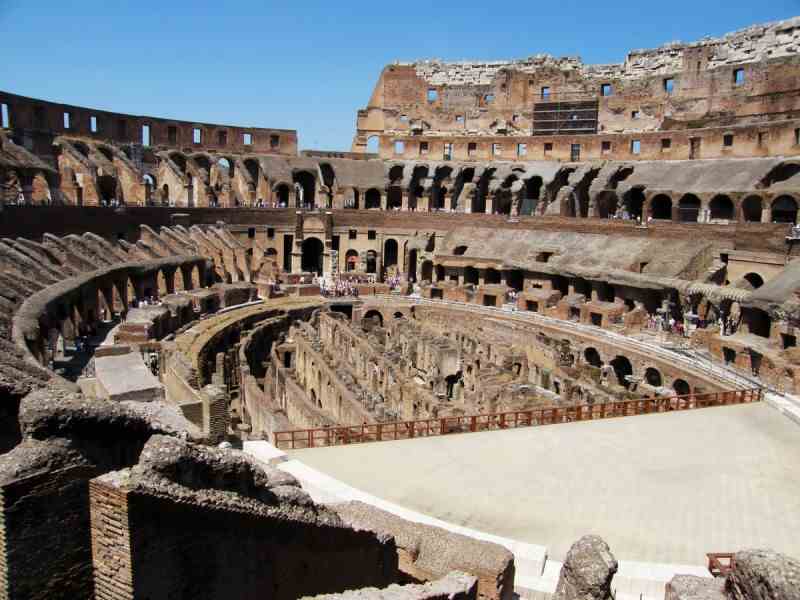 The inside of the Colisseum